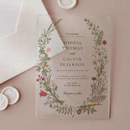 Casamento vintage Elegante de flor selvagem