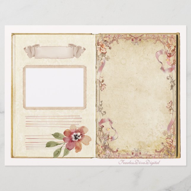 Casamento vintage Lixo Diário Página 7 e 8 (Frente)