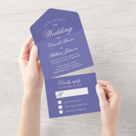 Casamento Violeta Caligrafia Elegante RSVP