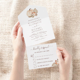 Casamento White Pumpkins Boho Terracotta