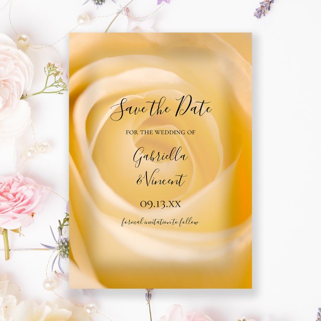 Casamento White Rose Salve o Anúncio da Data (Criador carregado)