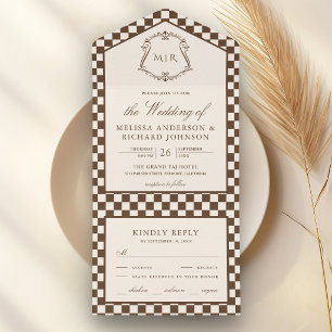 Casamento Xadrez Monograma Marfim Dinheiro Antigo