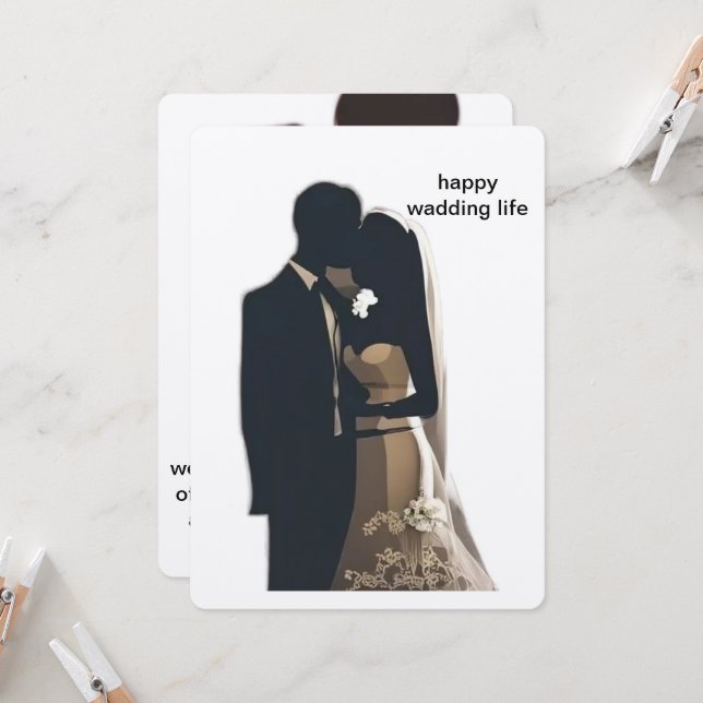 casamentos Convites e artigos de papelaria (Frente/Verso In Situ)