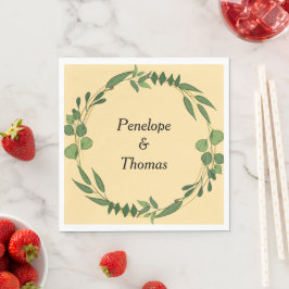 Casamentos personalizados ou guardanapos chás a gr
