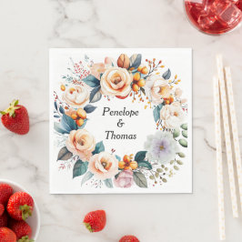 Casamentos personalizados ou guardanapos chás a gr