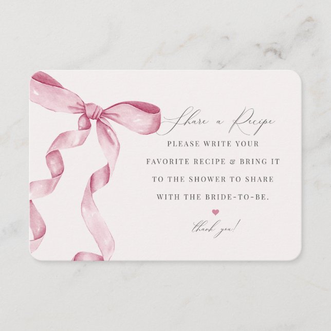 Casando rosa Compartilhar uma inserção de recebime (Frente)