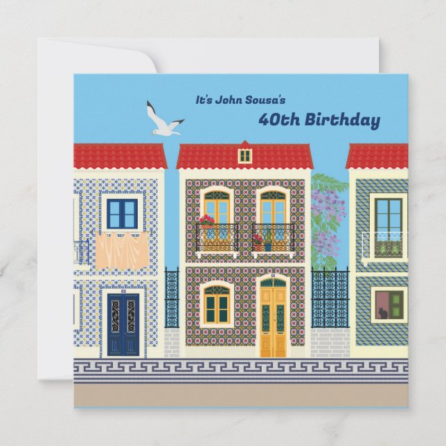 Casas bonitas em português com azulejos ou azulejo (Frente)