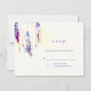 Casas de Aquarela Boho Weding RSVP