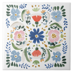 Casas de Campo Florais Azuis Holandês