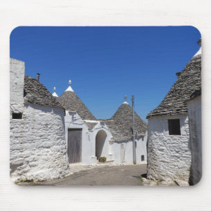 Casas de Trulli em Alberobello, mousepad de Puglia