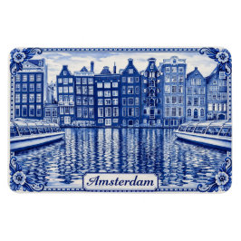 casas do canal de Amsterdã ímã