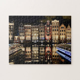 casas do canal de Amsterdã quebra-cabeça