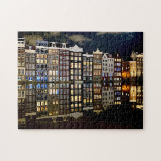 casas do canal de Amsterdã quebra-cabeça