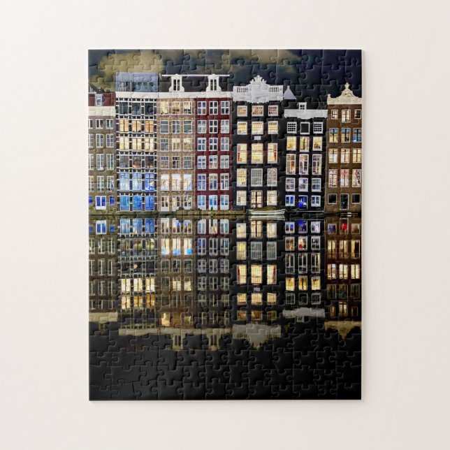 casas do canal de Amsterdã quebra-cabeça (Vertical)