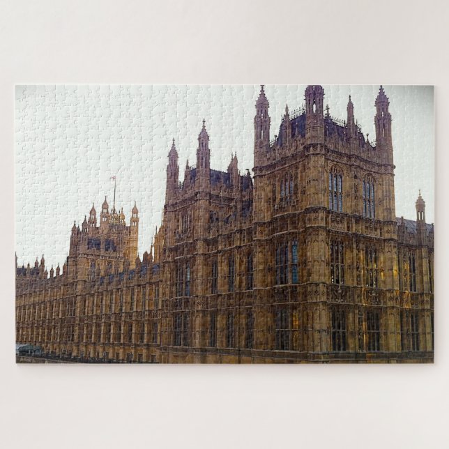 Casas do Parlamento Londres. Quebra-cabeça (Horizontal)