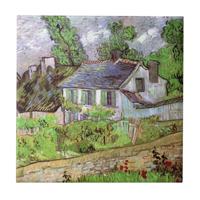 Casas em Auvers por Vincent van Gogh (Frente)
