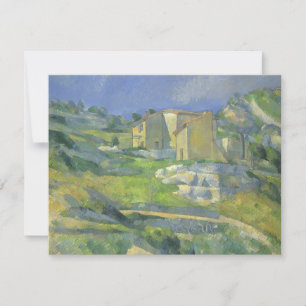 Casas em Provença por Paul Cezanne, Vintage Art