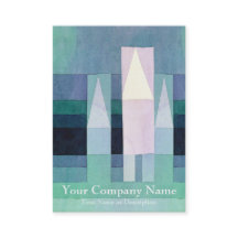 Casas pelo cartão de visita de Paul Klee