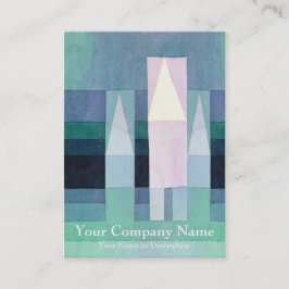 Casas pelo cartão de visita de Paul Klee