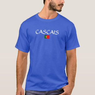 Cascais Portugal - Camiseta Escura Básica Masculi
