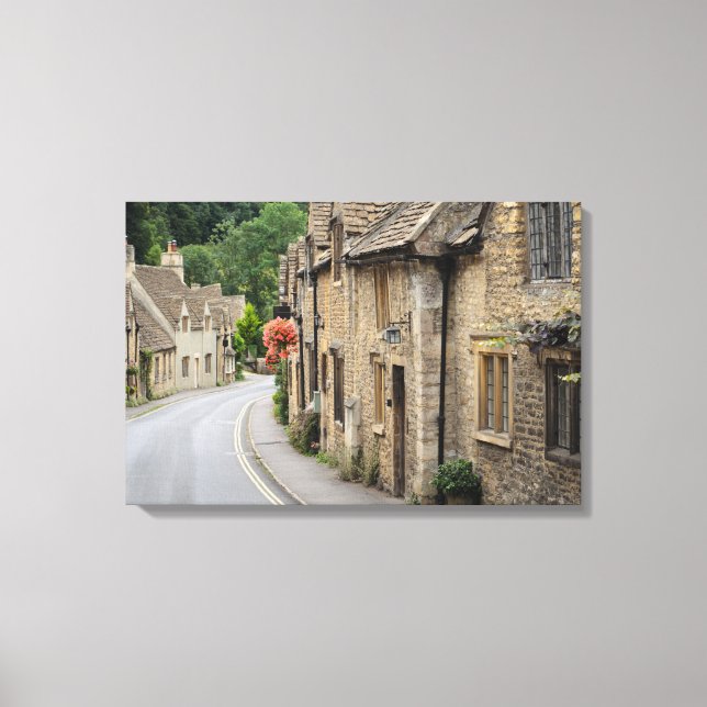 Cascas de mel em Castle Combe, canvas do Reino Uni (Frente)
