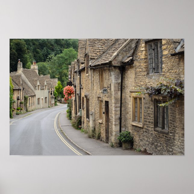 Cascas de mel em Castle Combe, poster do Reino Uni (Frente)