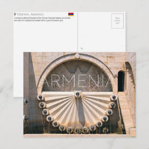 Cascata de Erevã, cartão postal de viagem da Armên