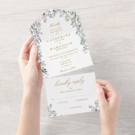 Cascata de Verdura Floral Elegante Casamento Doura