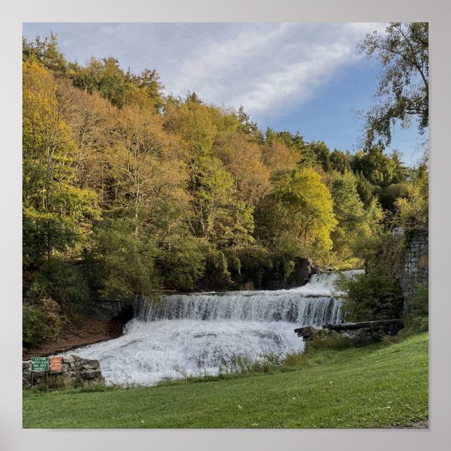 Cascata na Poster de Nova Iorque (Frente)