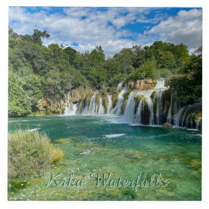Cascatas Krka na Croácia panorama remoto viagem