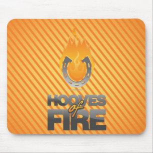 Cascos do logotipo Mousepad do fogo