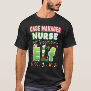 Case Manager Enfermeira Elfo Luz de Natal Suéter U