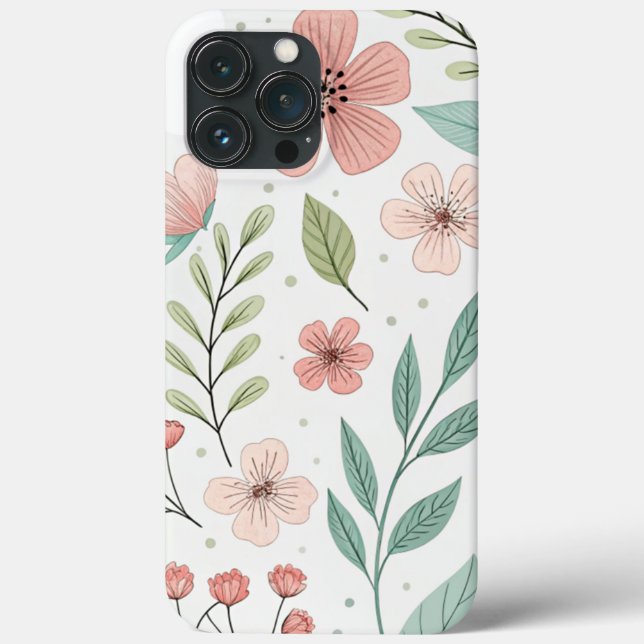 Case-Mate mal lá - Design Floral para (Verso)