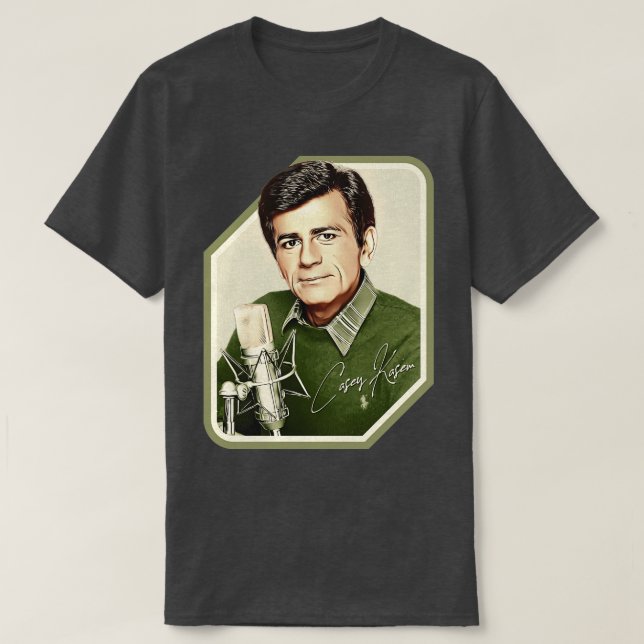 Casey Kasem Radio DJ Top 40 Legend (Frente do Design)