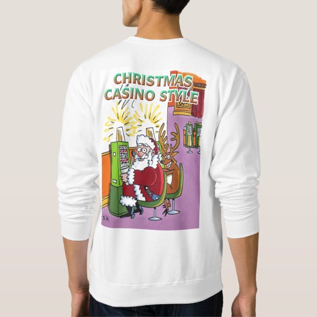Casino de Natal Estilo Camisa branca (Verso)