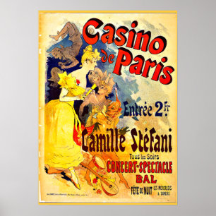 Casino de Paris, por Jules Cheret, poster vintage