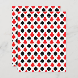 Casino Playing Cards Clubs Spades Scrapbook Paper