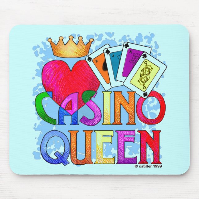 Casino Queen Blue Mouse Pad (Frente)