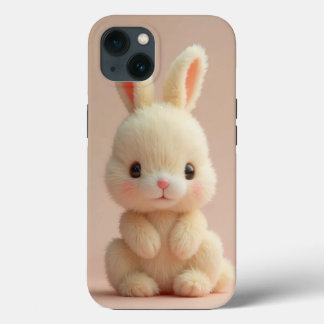 Caso Adorável Fluffy Bunny iPhone 13