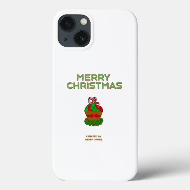 Caso Apple iPhone 13 do Cupcake de Natal (Verso)