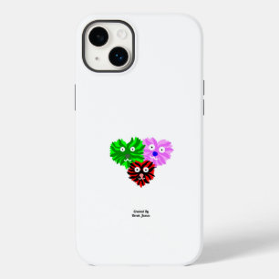 Caso Apple iPhone 14 Plus com Felpudos de coração