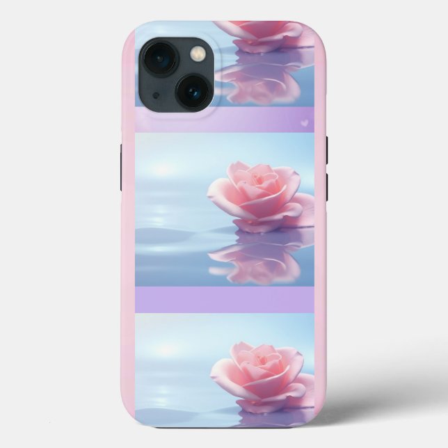Caso bonito Elegante Rosa Roses iPhone 13 (Verso)