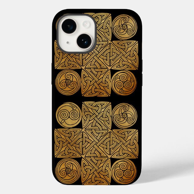 Caso Celtic Knotwork Cross Speck iPhone 13 (Verso)