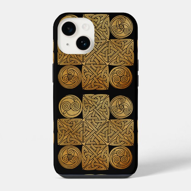 Caso Celtic Knotwork Cross Speck iPhone 13 (Verso)