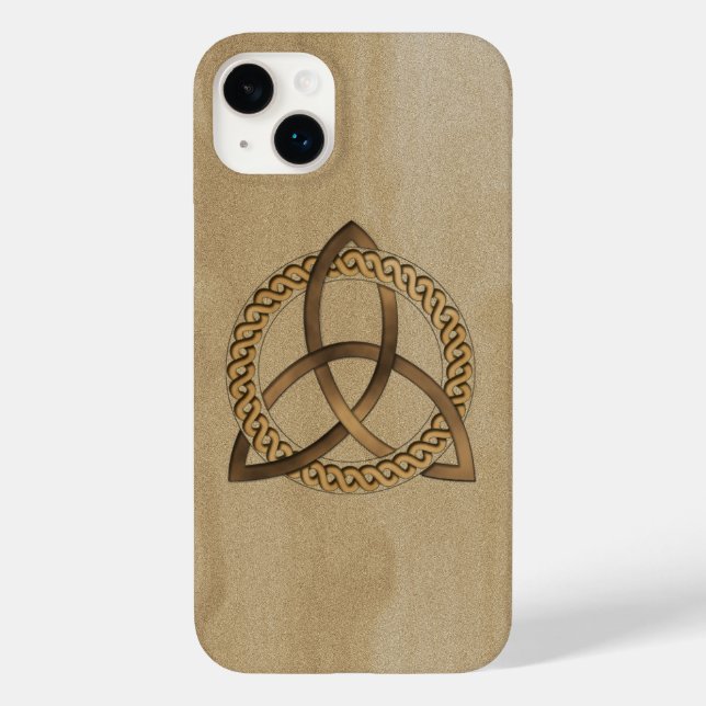 Caso Celtic Triquetra Trinity Knot iPhone 14 Plus (Verso)