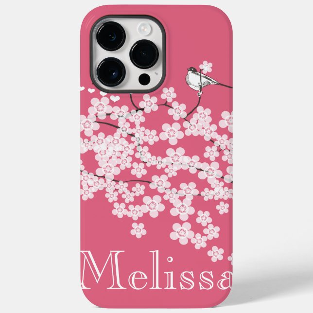 Caso Cherry Blossoms Personalizado do iPhone 6 (Verso)
