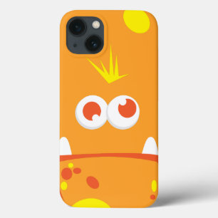 Caso de ar iPad com face monstro laranja