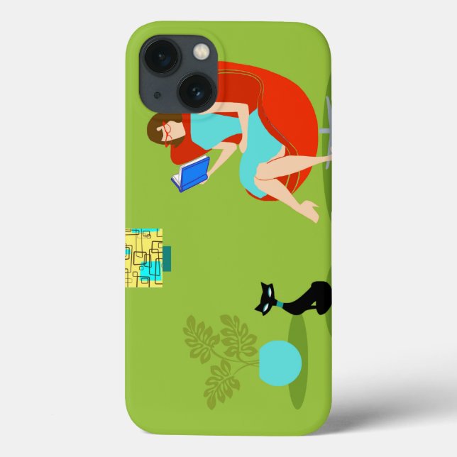 Caso de ar iPad da Mulher em Leitura Retroativa (Verso)