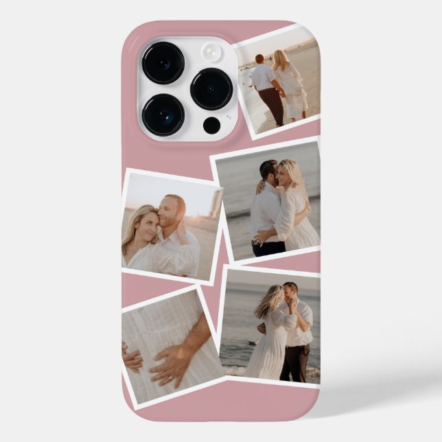 Caso de Colagem de Fotos Mínima Iphone 14 (Verso)