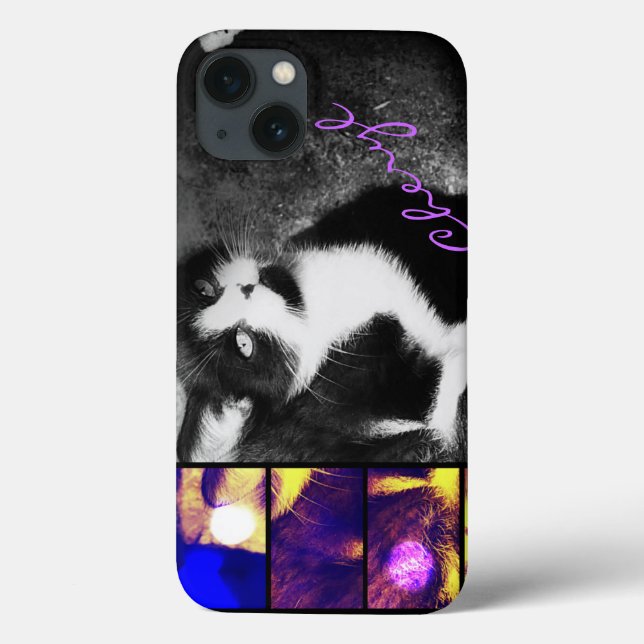 Caso de Foto do Tuxedo Kitten Art *Personalize* (Verso)